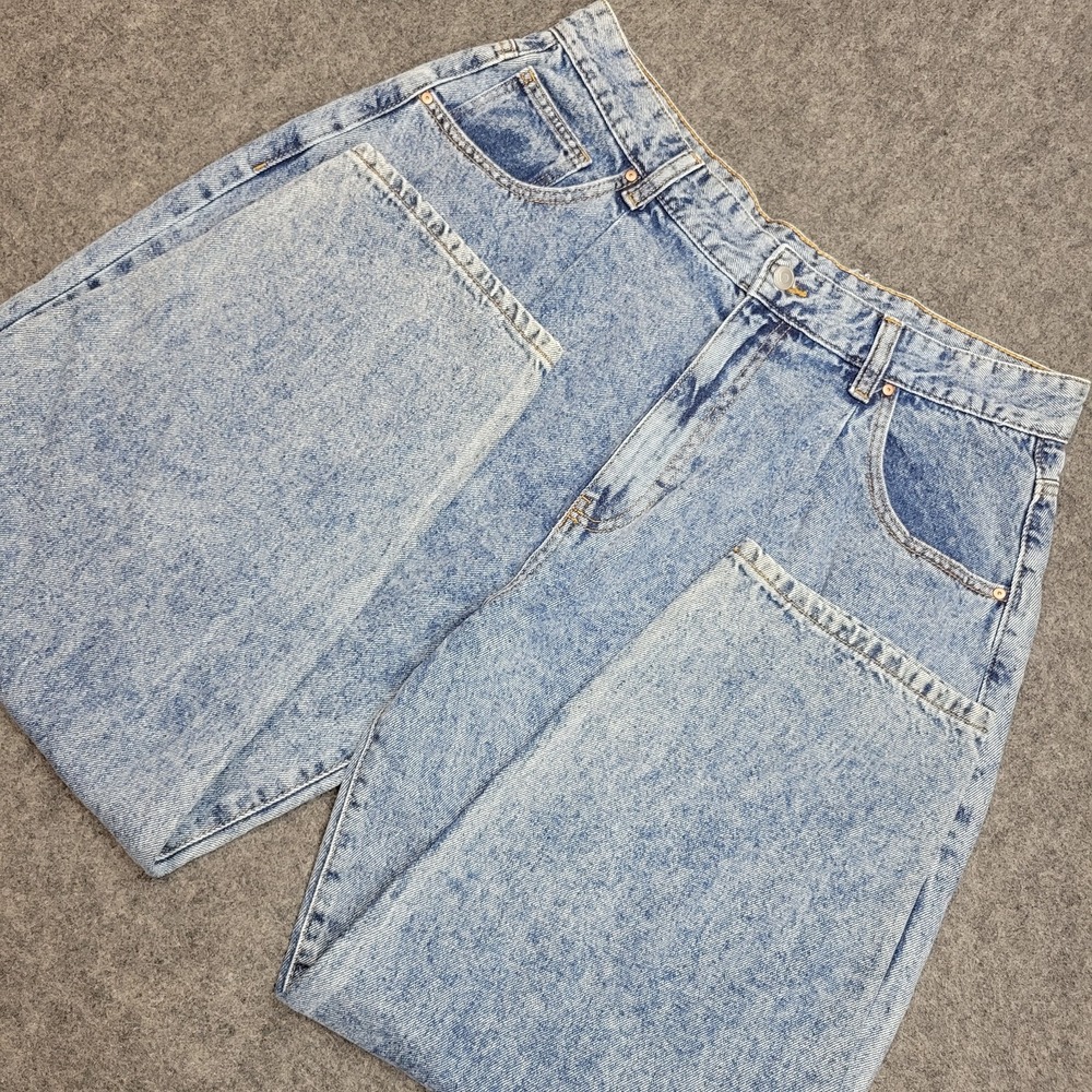 No Boundaries Jeans Womens 19 Blue Denim Shr Carrot Streetwear Grunge Festival
